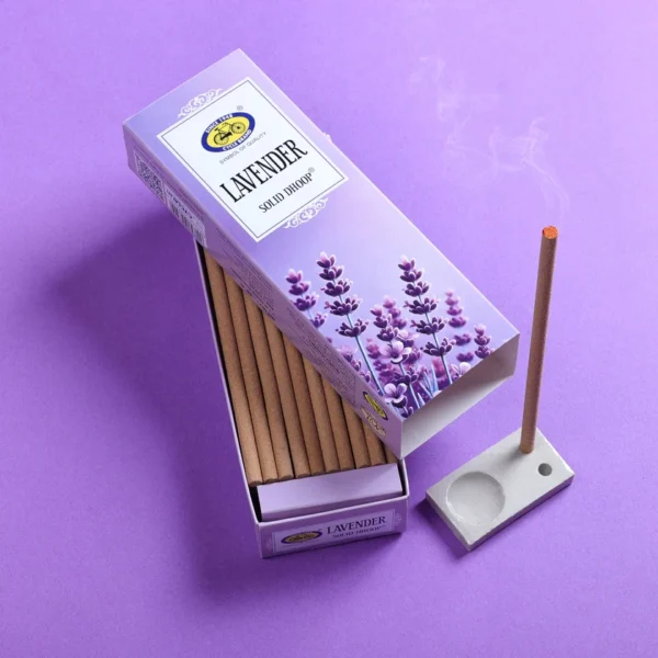Lavender Bambooless Solid Dhoop