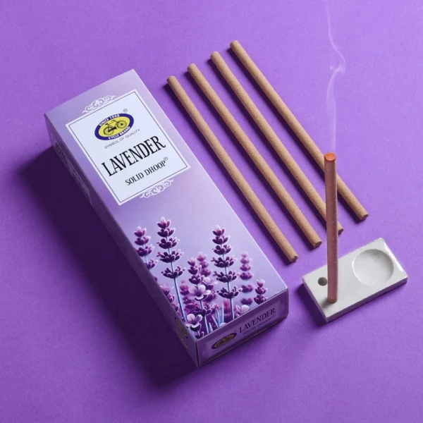 Lavender Bambooless Solid Dhoop