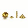ServNova Lotus Brass Diya for Puja 5.6" | Oil Lamp Deepam for Home Temple